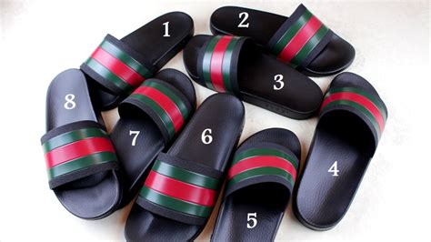 how to spot fake gucci flipflop|authenticate Gucci marmont raffia slides.